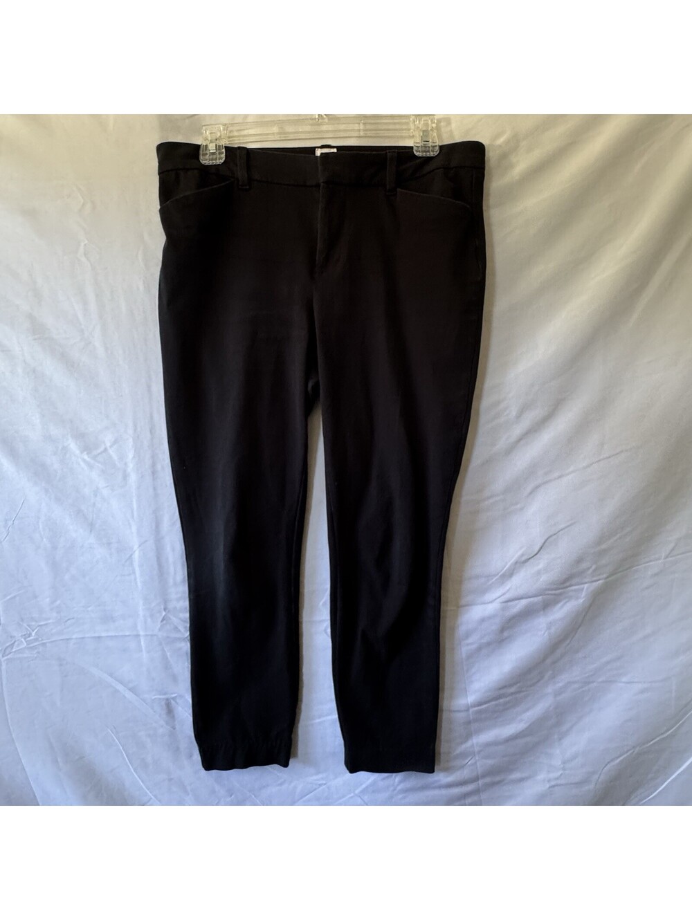 GAP Pants Womens 8 Black Signature Skinny Ankle Work Stretch Chino